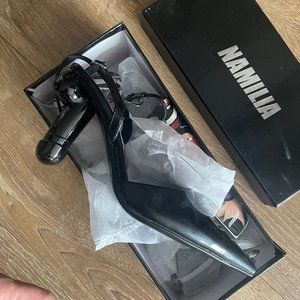 Namilia black dick heels